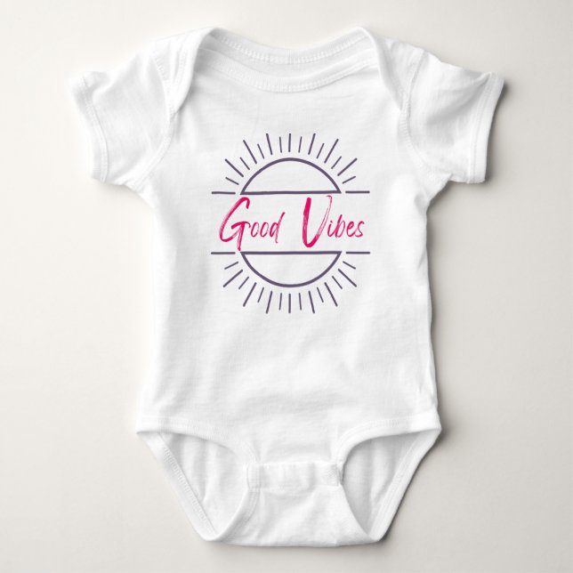 Body Para Bebé Good Vibes Onsie (Anverso)