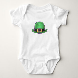 Body Para Bebé Gorra del derby verde en el Día de San Padys