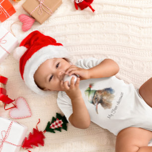 Body Para Bebé Gorra elfo Navidad, personalizado