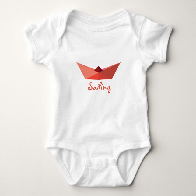 Body Para Bebé Gorra Origami Salinando Baby Bodysuit (Anverso)