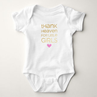 Body Para Bebé Gracias al cielo por las niñas pequeñas 01