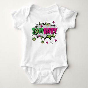 Body Para Bebé Graciosa diversión ‘ZomBaby’ Zombie Pun