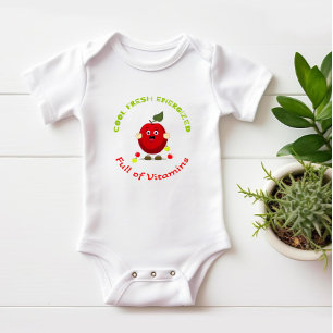 Body Para Bebé Graciosa manzana roja