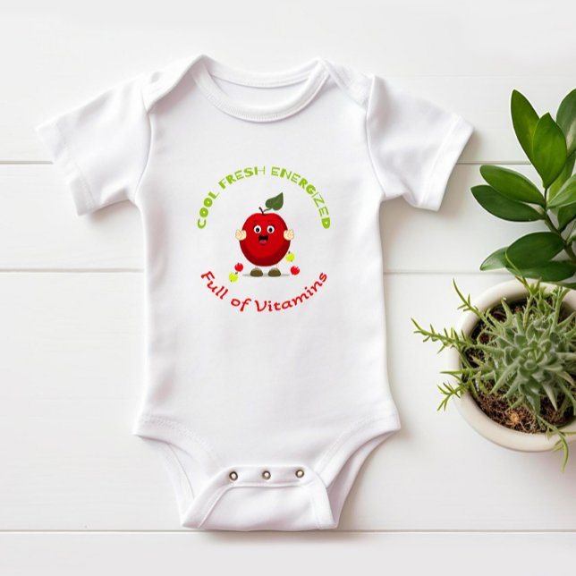 Body Para Bebé Graciosa manzana roja (Subido por el creador)