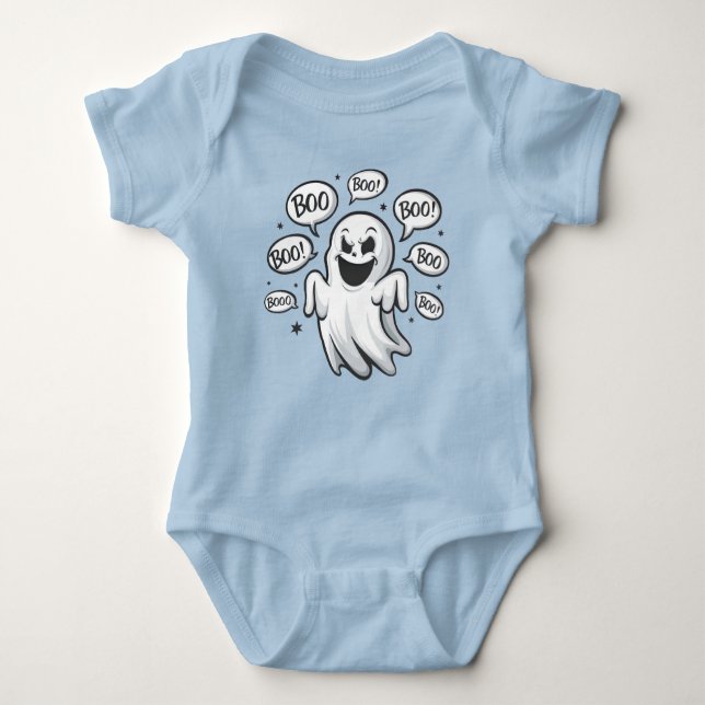 Body Para Bebé Gracioso Boo Ghost (Anverso)