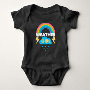Body Para Bebé Gracioso Chica Meteorólogo Meteorología Nube de Me