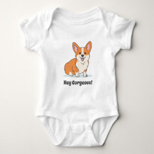 Body Para Bebé Gracioso Corgi Puppy - Hey Corgeo