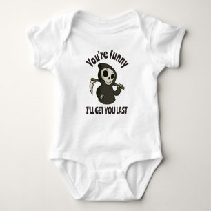 Body Para Bebé Gracioso Grim Reaper Skeleton Halloween