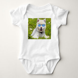 Body Para Bebé Gracioso Husky Puppy