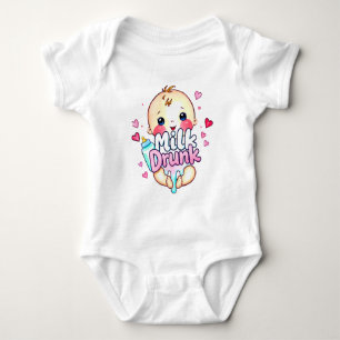 Body Para Bebé Gracioso lindo "Leche borracha"