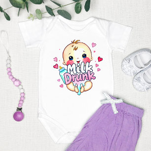 Body Para Bebé Gracioso lindo "Leche borracha"
