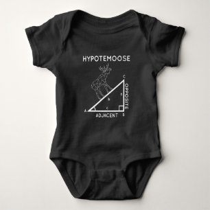 Body Para Bebé Gracioso matemático Pun Moose Hipotenuse Matemát