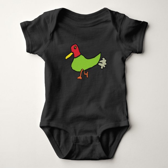 Body Para Bebé Gracioso pato (Anverso)