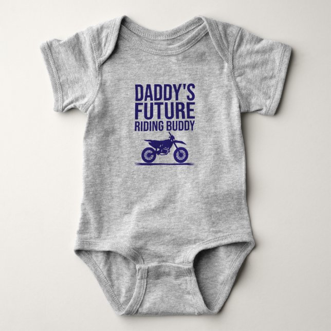 Body Para Bebé Gracioso regalo de moto recién nacido (Anverso)