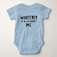 Gracioso texto creativo 'It Was t Me' Blue Boy