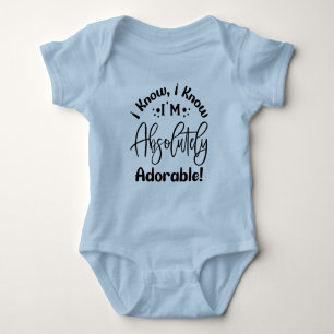 Body Para Bebé Graciosos adorables chicos de arte de palabras