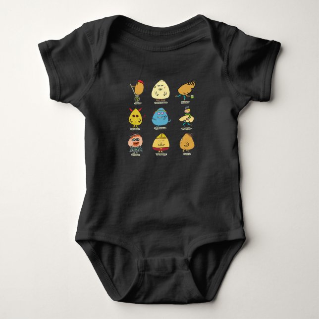 Body Para Bebé Graciosos Huevos (Anverso)