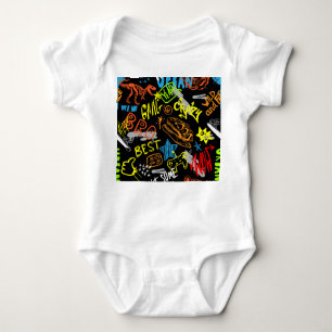 Body Para Bebé Graffiti de niños: La mano dibuja la frialdad