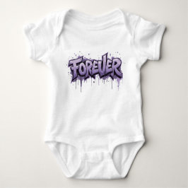 Body Para Bebé Graffiti Lavender Infinity "FOREVER"