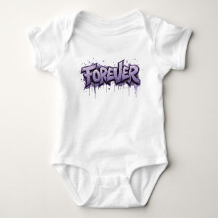 Body Para Bebé Graffiti Lavender Infinity "FOREVER"