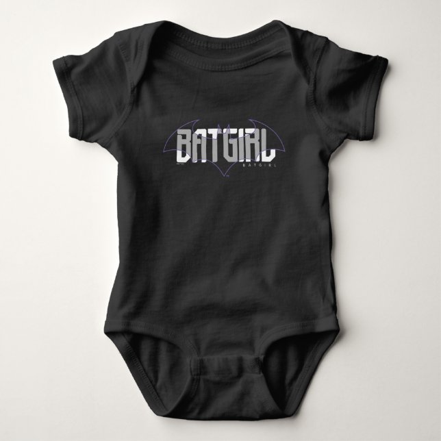 Body Para Bebé Gráfica de nombre de alta tecnología de Batgirl (Anverso)