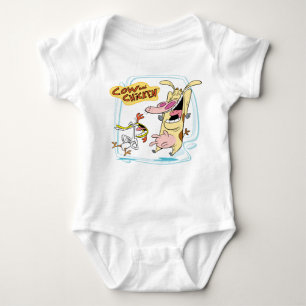 Body Para Bebé Gráfica de risa de vaca y pollo