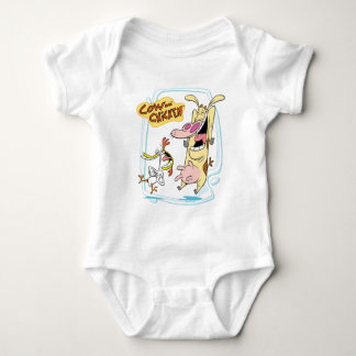 Body Para Bebé Gráfica de risa de vaca y pollo