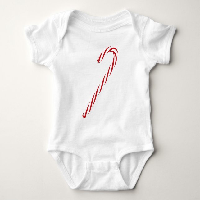 Body Para Bebé Gráfico de Candy Cane (Anverso)