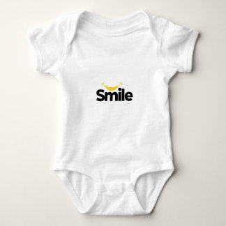 Body Para Bebé Gráfico de plátano amarillo de sonrisa linda minim