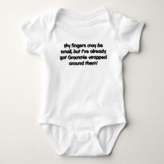 Body Para Bebé ¡Grammie envuelto! (Anverso)