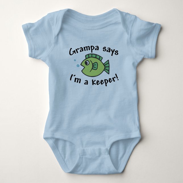 Body Para Bebé ¡Grampa dice que soy encargado! (Anverso)