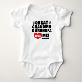 Body Para Bebé Gran Abuela y Gran Abuelo me aman