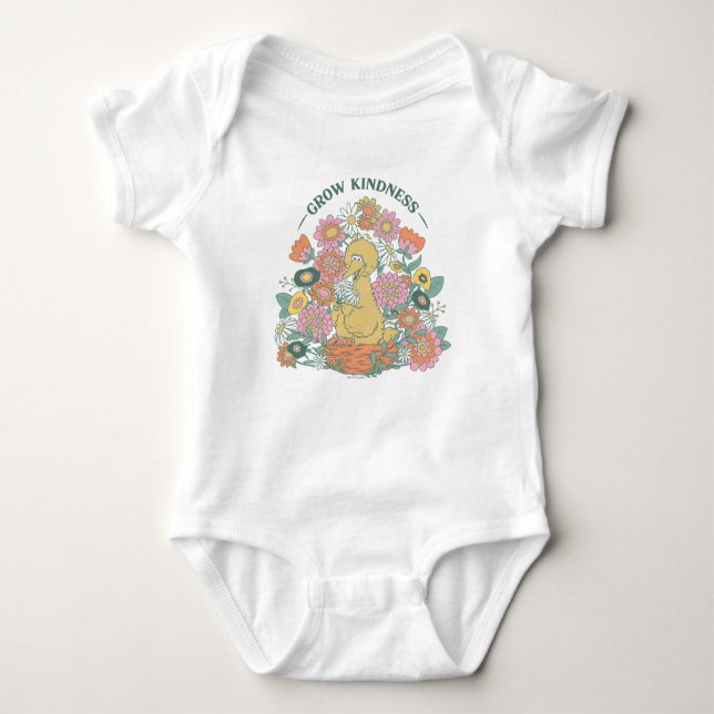 Body Para Bebé Gran Bird | Grow Kindness Floral Graphic (Anverso)