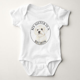 Body Para Bebé Gran Hermana de Bichon