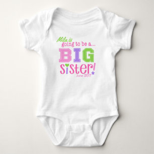 Body Para Bebé Gran Hermana para ser Invitación de traje bodysuit