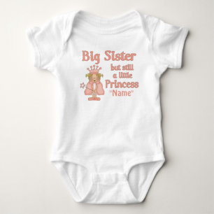 Body Para Bebé Gran Hermana Pequeña Princesa camiseta personaliza