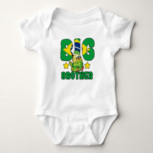Body Para Bebé Gran Hermano de Brasil - Ave con bandera de Brasil