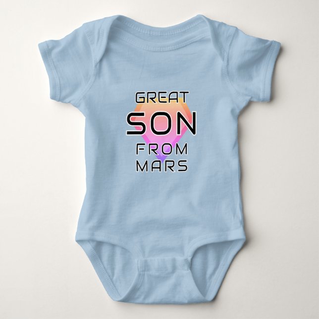 Body Para Bebé Gran hijo de Marte (Anverso)