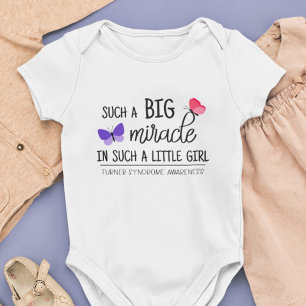 Body Para Bebé Gran milagro conciencia del síndrome de Turner