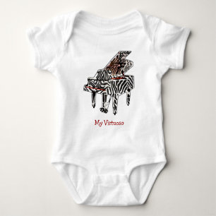 Body Para Bebé Gran Piano de cebra - Cerrojo Infantil UNISEX