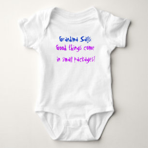 Body Para Bebé Grandma dice