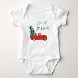 Body Para Bebé Grandpas Little Helper Pickup Truck Christmas Tree
