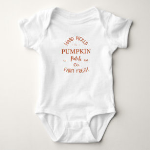 Body Para Bebé Granja Calabaza Fresca Parche Bebé Ropa de Acción 