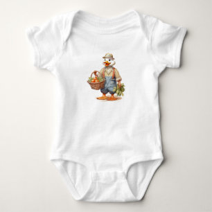Body Para Bebé Granjero pato pato pato con verduras
