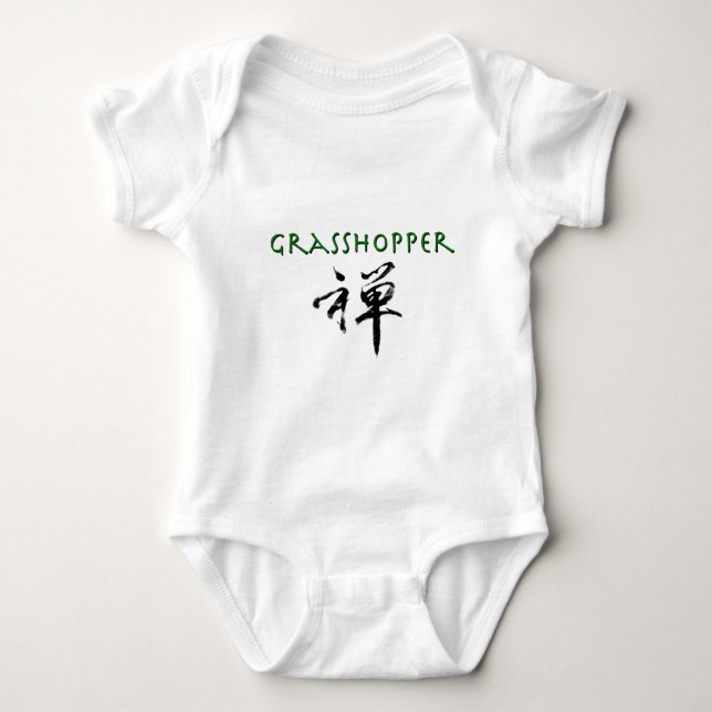 Body Para Bebé Grasshopper con símbolo "Zen" (Anverso)