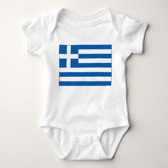 Body Para Bebé Grecia - bandera nacional griega (Anverso)