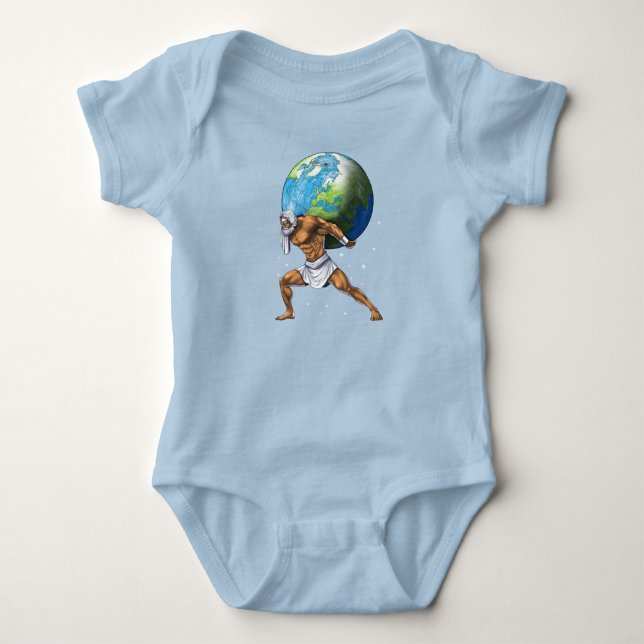 Body Para Bebé Greek Mythology God Atlas (Anverso)