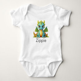 Body Para Bebé Green Blue Baby Dragon Fantasy Art Bodysuit