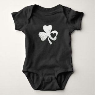Body Para Bebé Green St Patricks Day Irish Patty's Heart Shamrock