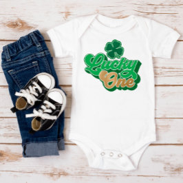 Body Para Bebé Green St. Patrick's Day Lucky One Baby Bodysuit